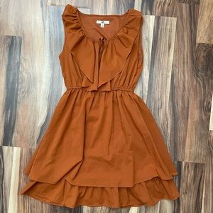 Sleeveless ruffle dress
